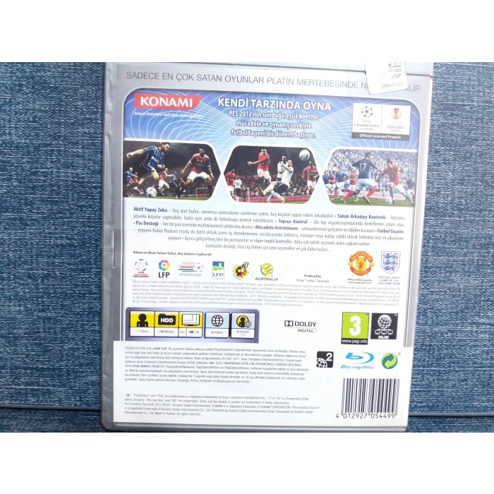 PES 2012 PRO EVOLUTION PS3 OYUN
