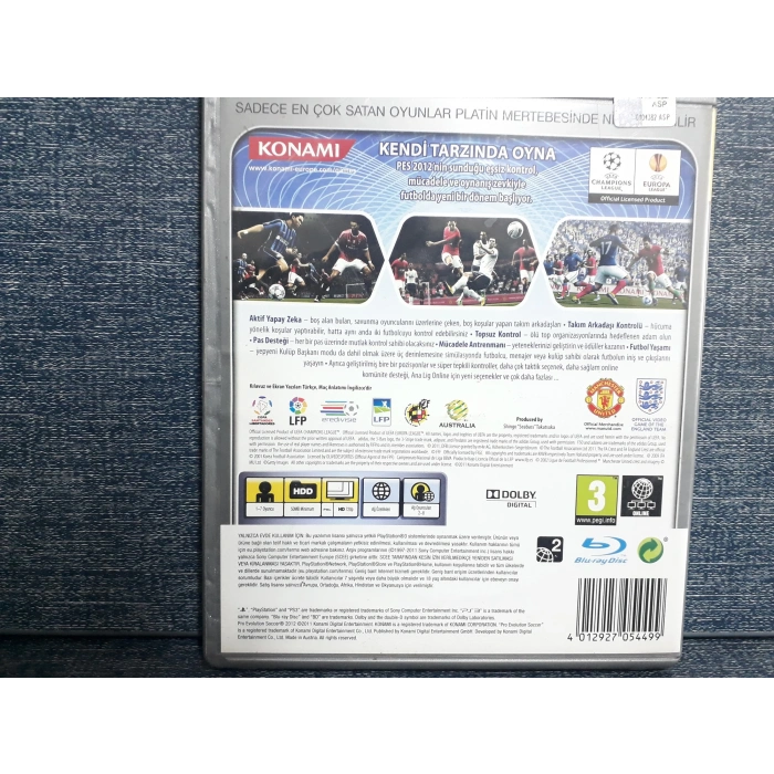 PES 2012 PRO PS3 OYUN