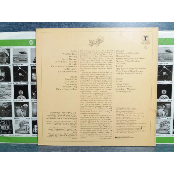 PETE SEEGER ARLO GUTHRIE TOGETHER IN CONCERT 2 LP