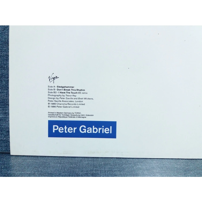 PETER GABRIEL SLEDGE HAMMER MAXI LP