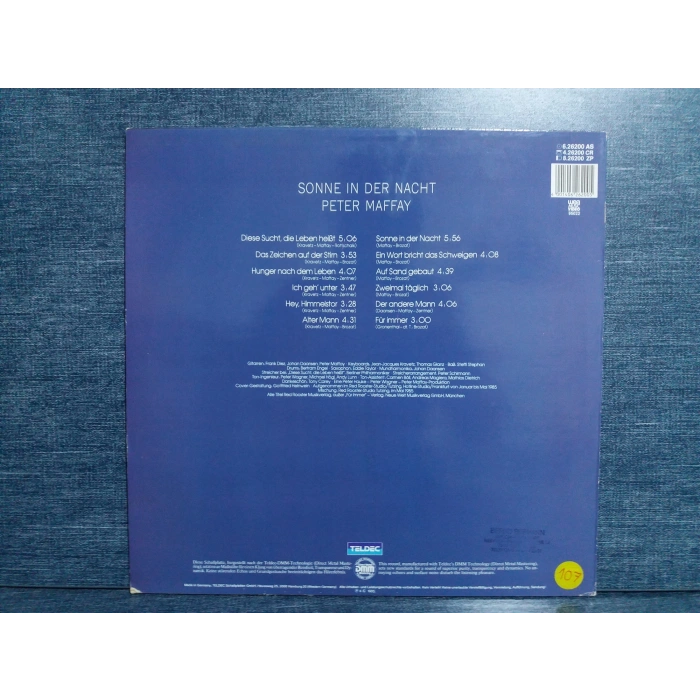 PETER MAFFAY SONNE IN DER NACHT
