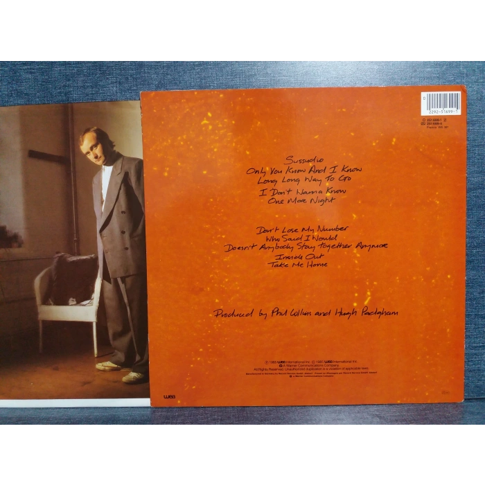 PHIL COLLINS NO JACKET REQUIED LP