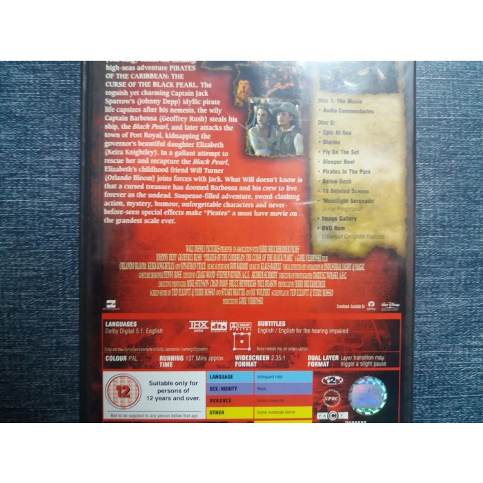 PIRATES CARIBBEAN BLACK PEARL DVD FİLM (İNGİLİZCE-2 DISK)
