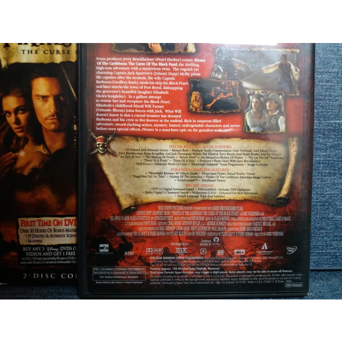 PIRATES CARIBBEAN BLACK PEARL DVD FİLM (İNGİLİZCE-2 DISK)
