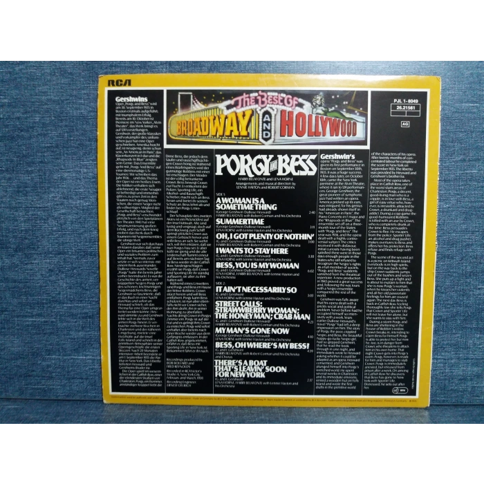 PORGY BESS BELAFONTE LENA HORNE  LP