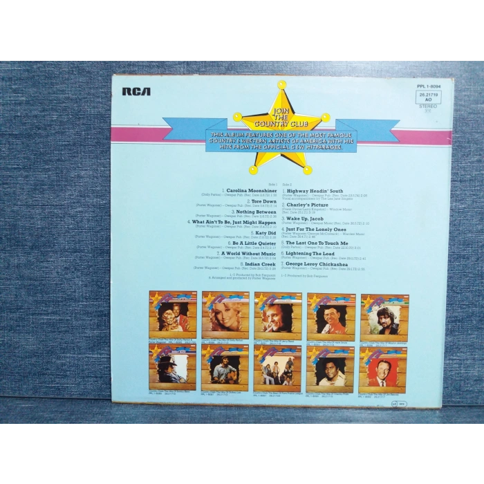 PORTER WAGONER COUNTRY CLUB MUSIC LP