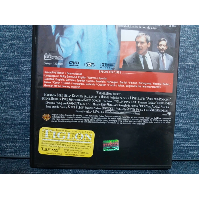 PRESUMED INNOCENT DVD FİLM