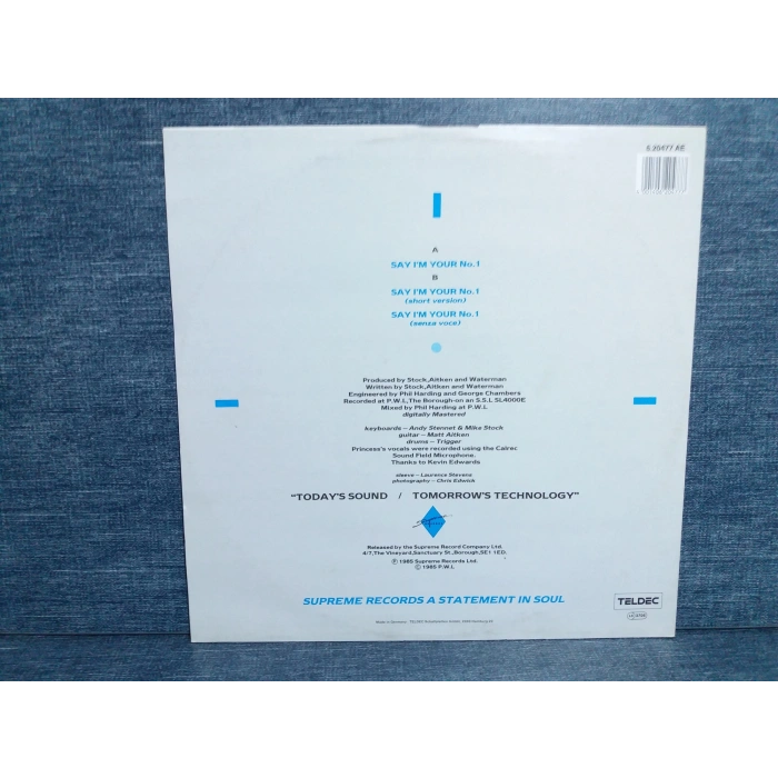 PRINCESS SAY I M YOUR NO.1  MAXI LP