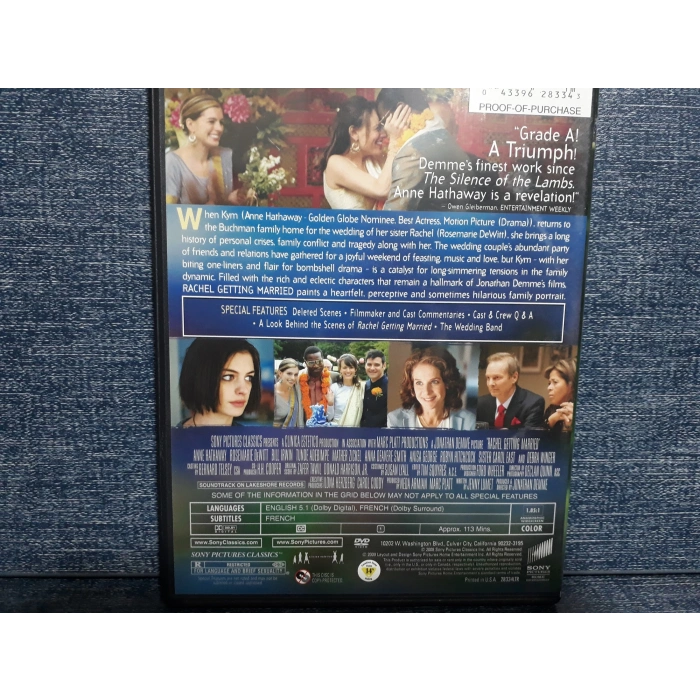 RACHEL GETTING MARRIED DVD FİLM (İNGİLİZCE)