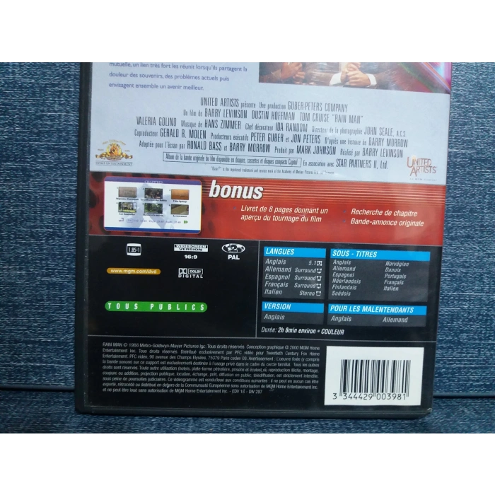RAIN MAN DVD FİLM (İNGİLİZCE)