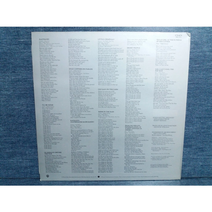 RANDY NEWMAN LITTLE CRIMINALS LP