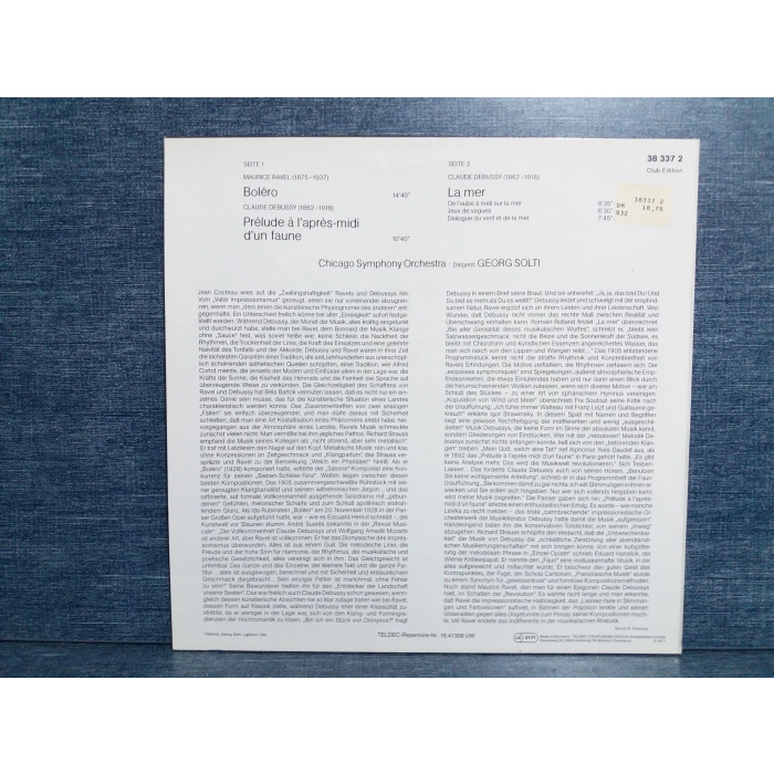 RAVEL BOLERO SIR GEORG SOLTI MUSIC LP