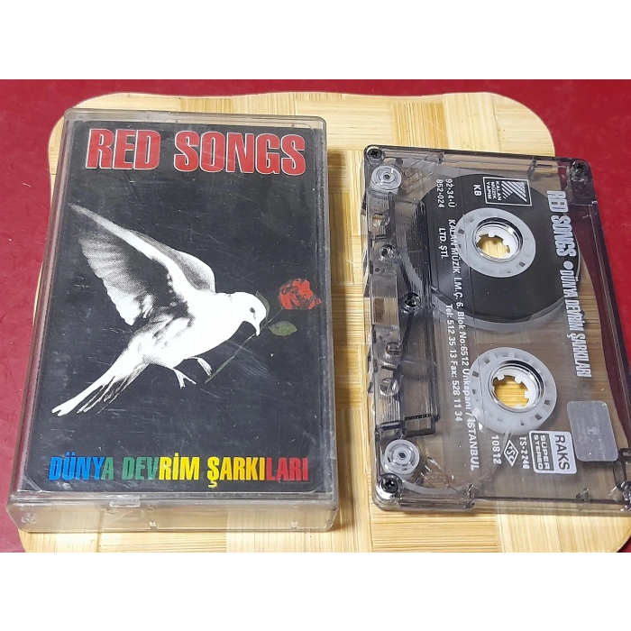 RED SONGS DEVRİM ŞARKILARI MÜZİK KASET