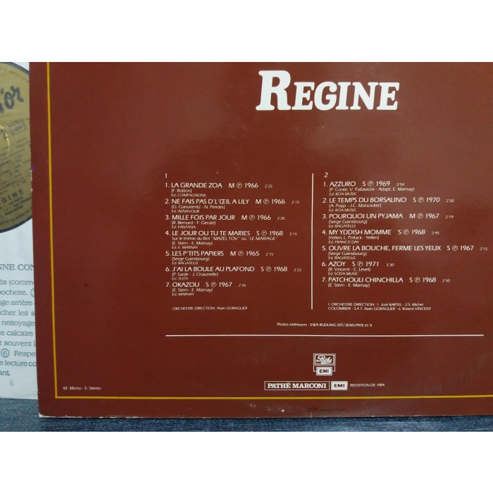 REGINE DISQUE MUSIC LP