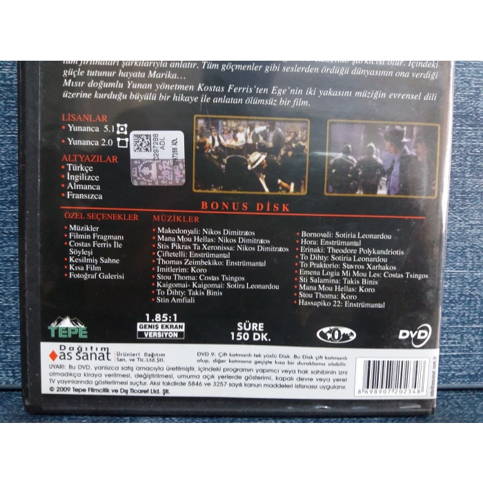 REMBETIKO DVD FİLM  ( 2 DISK )