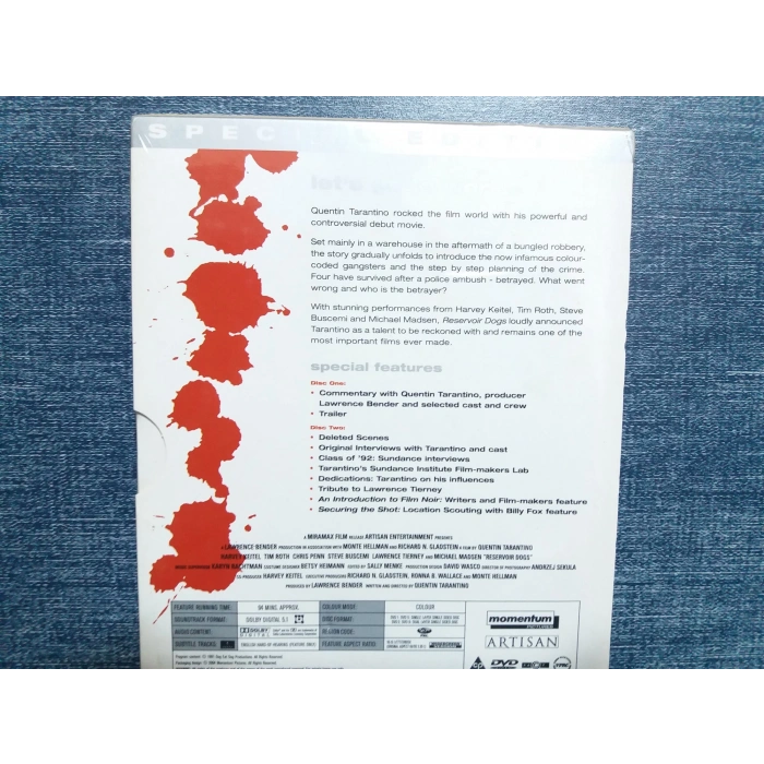 REZERVOIR DOGS  DVD FİLM  2 DISK  (İngilizce-Sıfır)