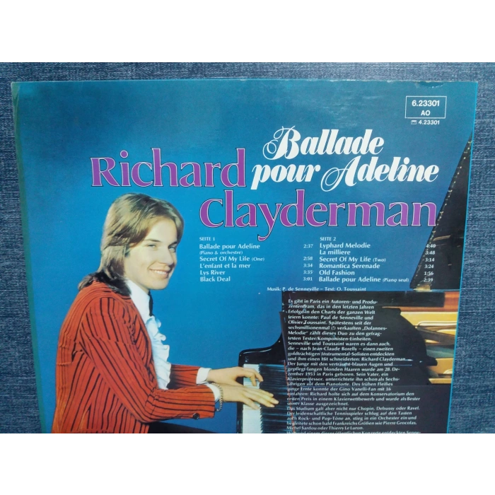 RICHARD CLAYDERMAN BALLADE POUR ADELINE