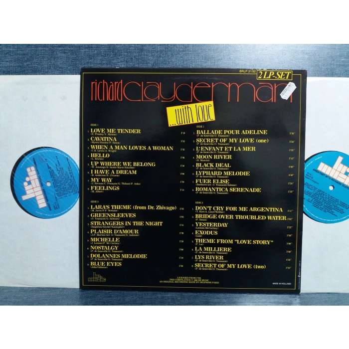 RICHARD CLAYDERMAN WITH LOVE MUSIC 2 LP