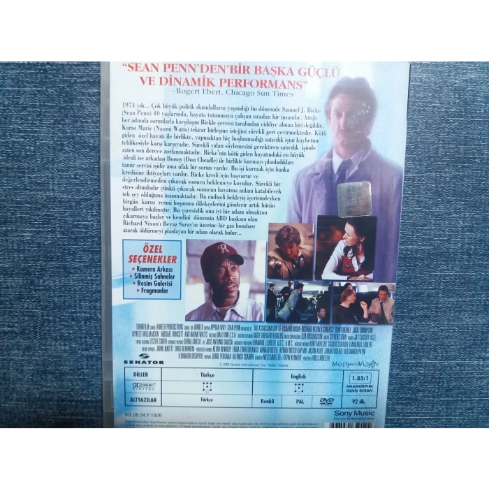 RICHARD NIXONA SUIKAST DVD FİLM