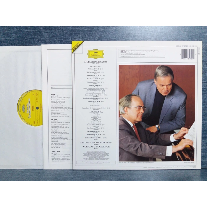 RICHARD STRAUSS LIEDER BARITON DIESKASU PIANO SAWALLISCH