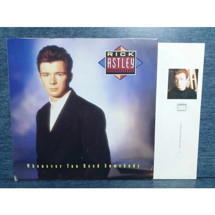 RICK ASTLEY WHENEVER YOU NEED SOMEBODY LP