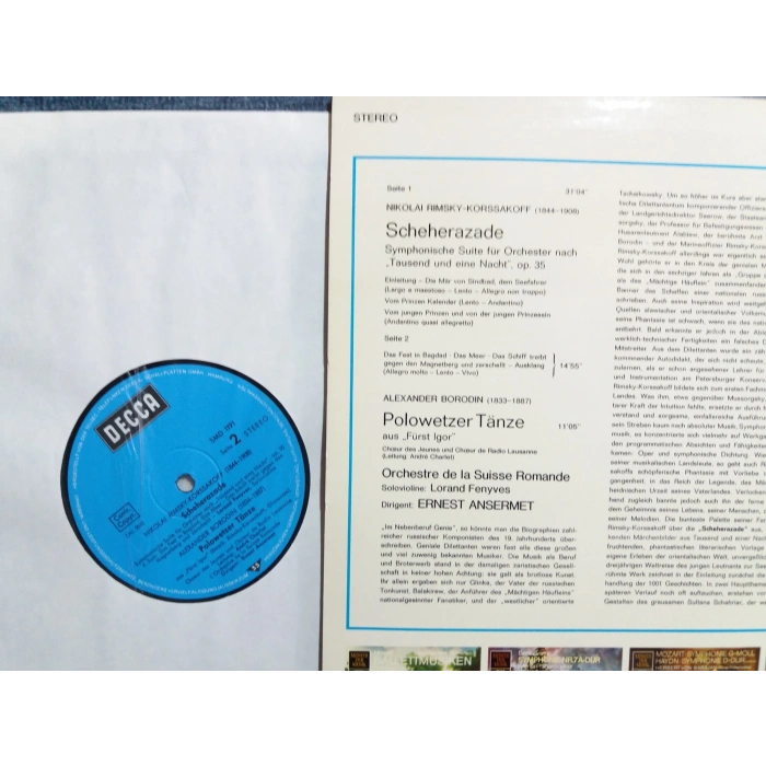 RIMSKY KORSSAKOW SCHEHERAZADE - BORODIN POP DANCE  LP