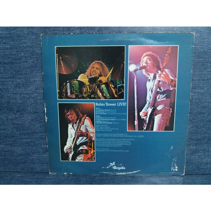 ROBIN TROWER LIVE MUSIC LP