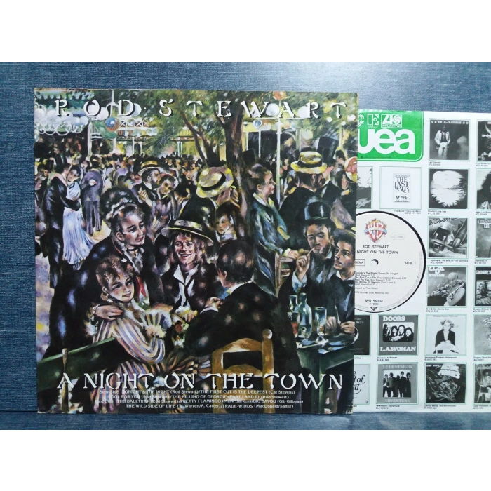 ROD STEWART A NIGHT ON TEH TOWN MUSIC LP