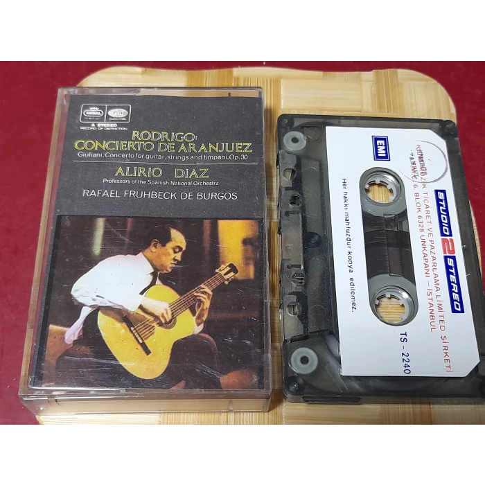RODRIGIO CONCEIERTO DE ARANJUEZ ALIRIO DIAZ MÜZİK KASET