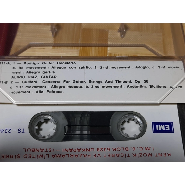 RODRIGIO CONCEIERTO DE ARANJUEZ ALIRIO DIAZ MÜZİK KASET