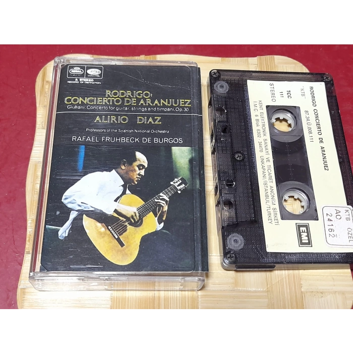 RODRIGO CONCIERTO DE ARANJUEZ ALIRIO DIAZ  MÜZİK KASET