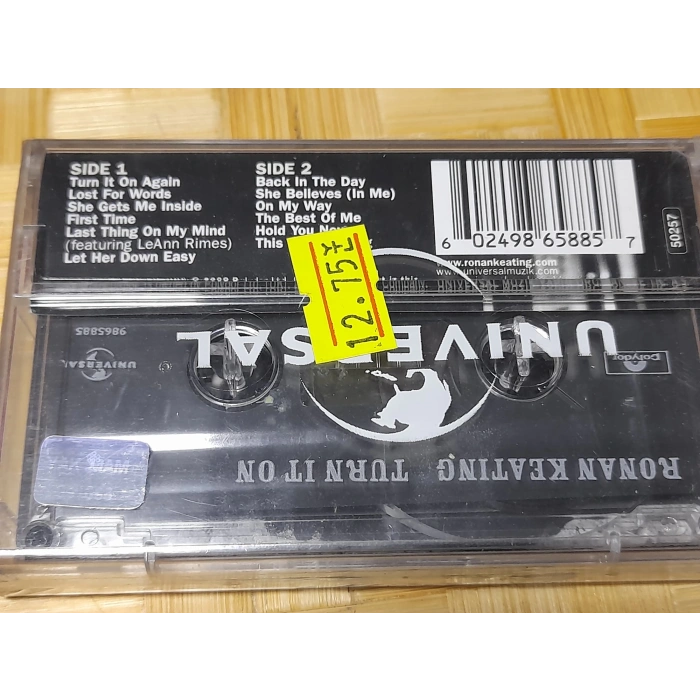 RONAN KEATING TURN IT ON MÜZİK KASET