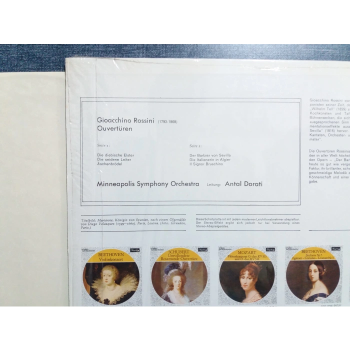 ROSSINI BERUHMTE OVERTUREN MUSIC LP