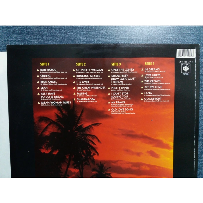 ROY ORBISON BLUE BAYOU MUSIC 2 LP