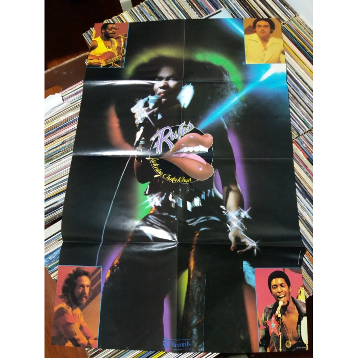RUFUS CHAKA KHAN MUSIC LP + POSTER