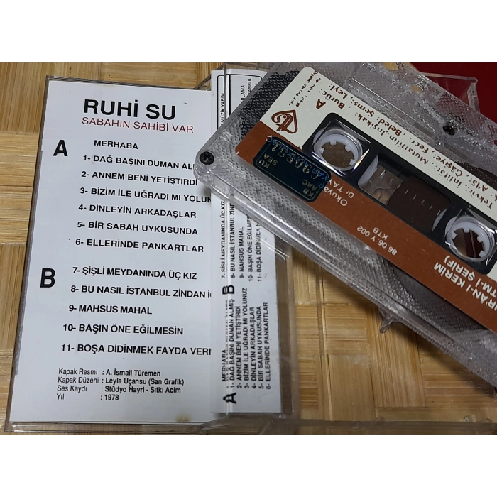 RUHİ SU SABAHIN SAHİBİ VAR MÜZİK KASET