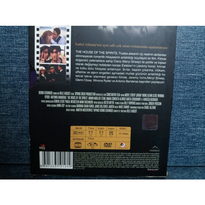 RUHLAR EVİ HOUSE OF THE SPIRITS DVD FİLM