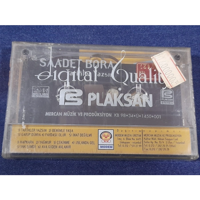 SAADET BORA TARİHLER YAZSIN MÜZİK KASET