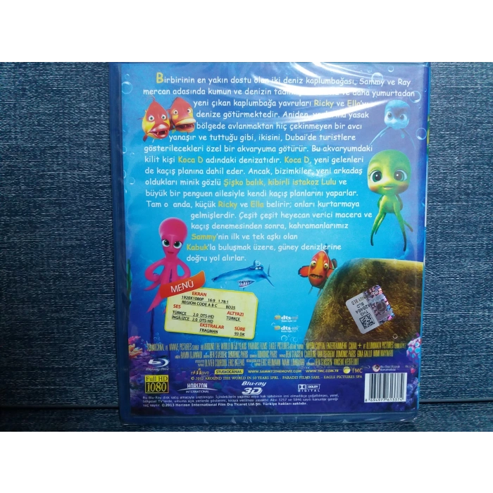 SAMMY NİN MACERALARI FİLM BLURAY (SIFIR- 3D)