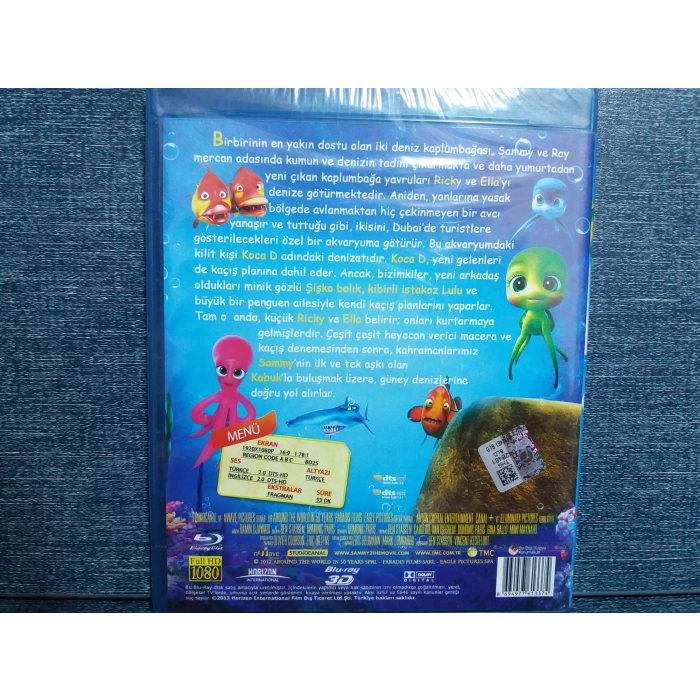 SAMMY NİN MACERALARI FİLM BLURAY (SIFIR- 3D)