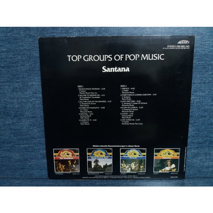 SANTANA GREATEST HITS MUSIC LP