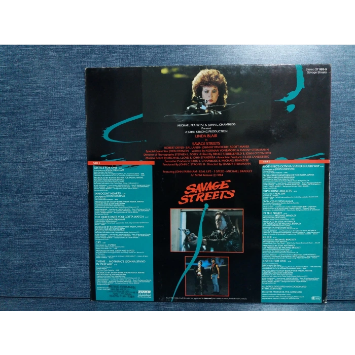SAVAGE STREETS SOUNDTRACK MUSIC  LP
