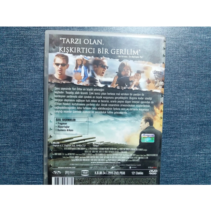 SAVAŞ TANRISI LORD OF WAR DVD FİLM