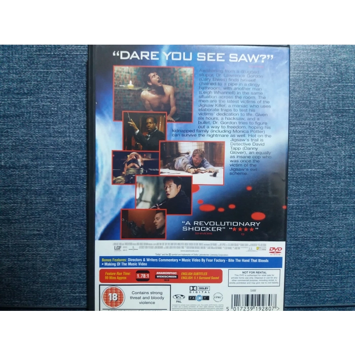 SAW DVD FİLM (İNGİLİZCE)