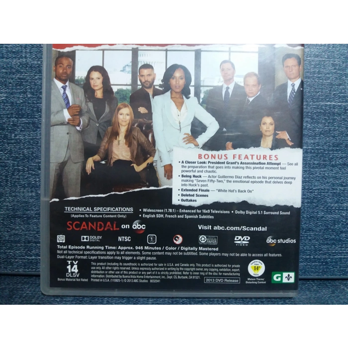 SCANDAL DVD FİLM (İNGİLİZCE-5 DISK)