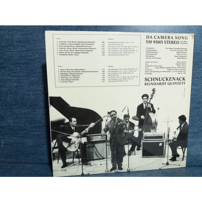 SCHNUCKENACK REINHARDT QUINTETT ROMAN JAZZ LP