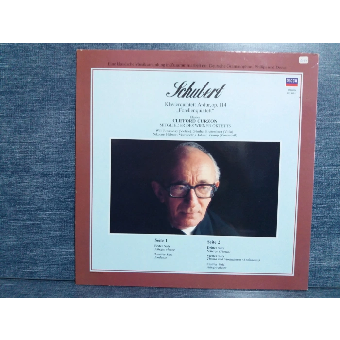 SCHUBERT KLAVIERQUINTETT CLIFFORD CURZON LP