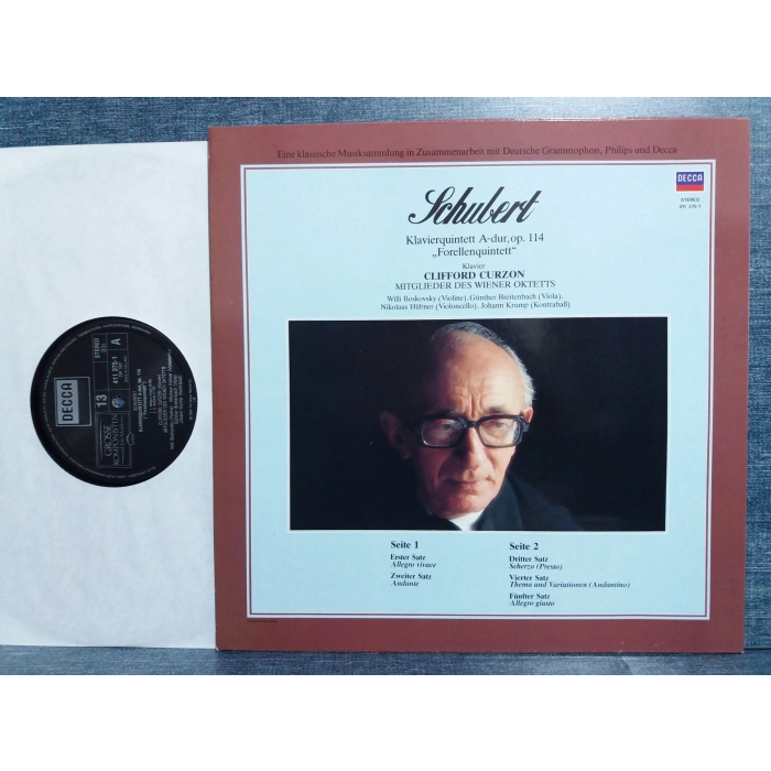 SCHUBERT KLAVIERQUINTETT CLIFFORD CURZON LP