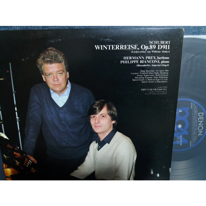 SCHUBERT WINTERREISE HERMANN PREY  2 LP  (JAPAN PRESS)