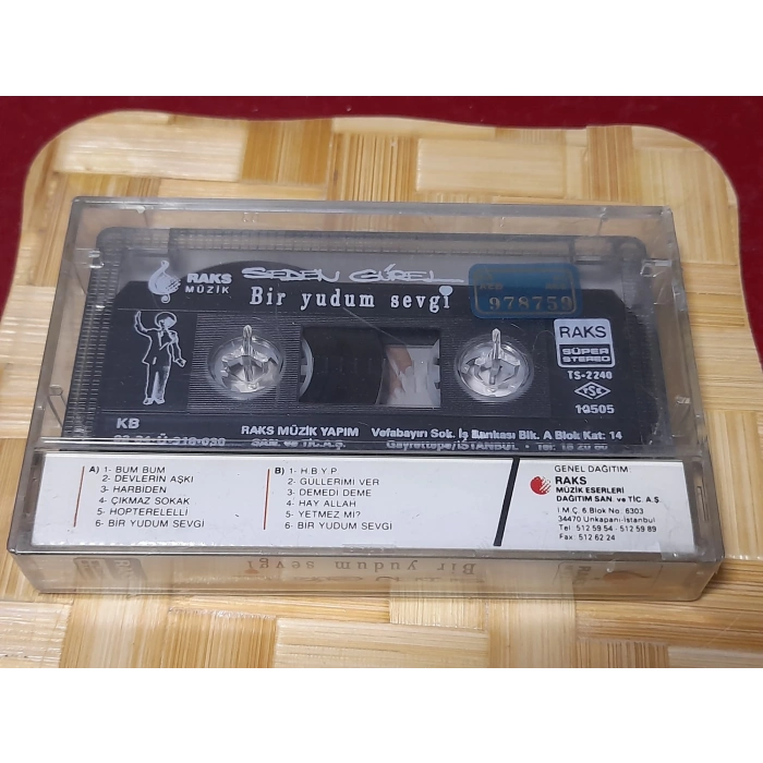 SEDEN GÜREL BİR YUDUM SEVGİ MÜZİK KASET
